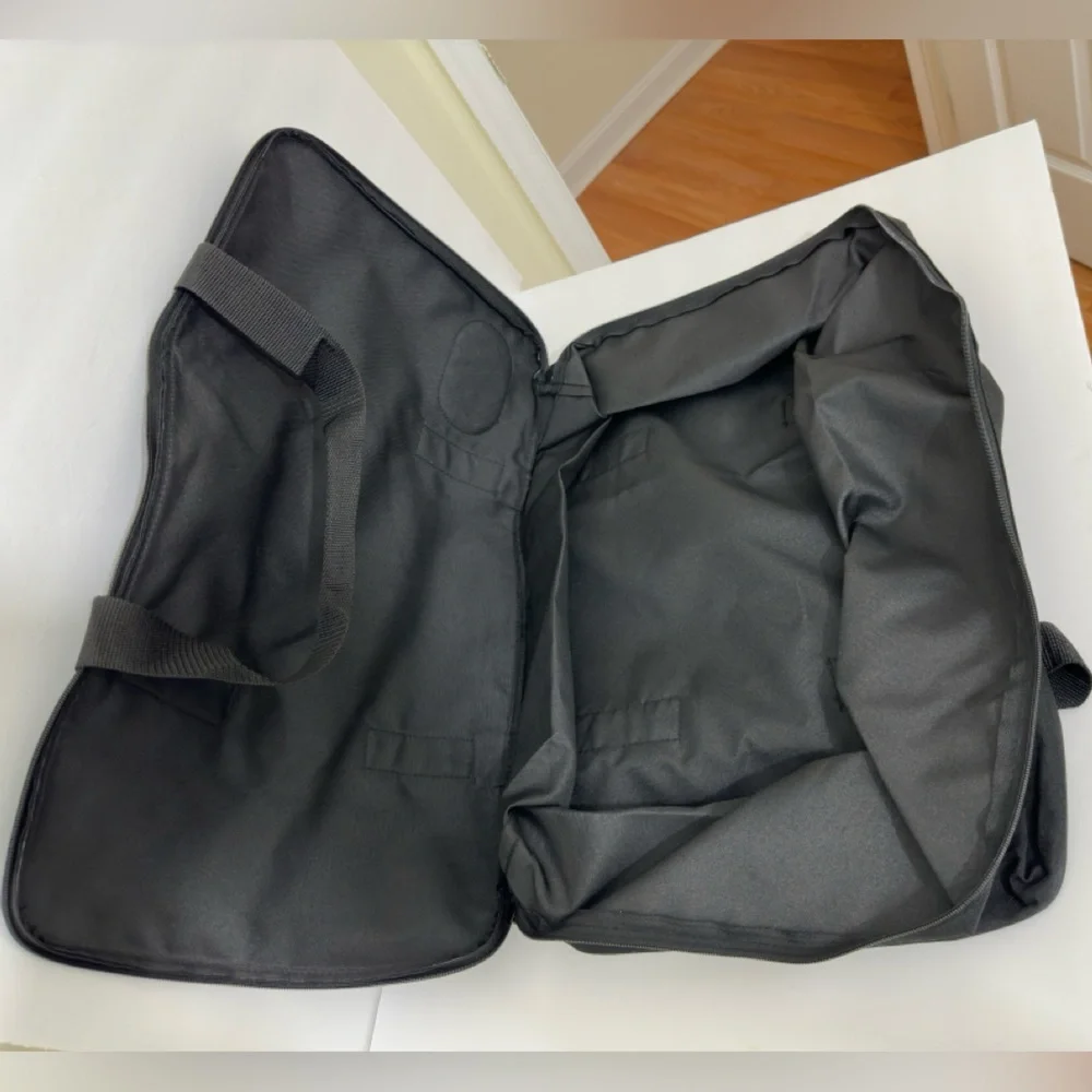 HARLEY DAVIDSON ||  Large Nylon Double Zip Duffle Bag with Logo •22”Lx 12”X 9”W